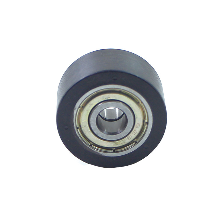 POM Black 21.8MM Plastic Nylon Pulley Wheel For Sliding Window 