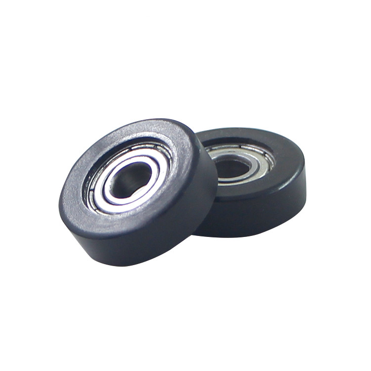 POM Black Plastic Nylon Pulley Sliding Door Roller Bearing