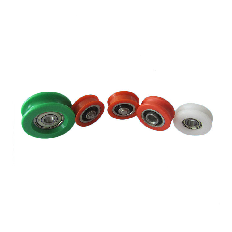 Customized small rollers for sliding wardrobes nylon pulley wheels with bearings