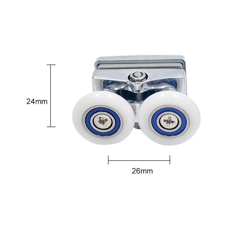 Zinc Alloy Shower Room Sliding Door Rollers RS107/RS108 Gate Roller Wheel 