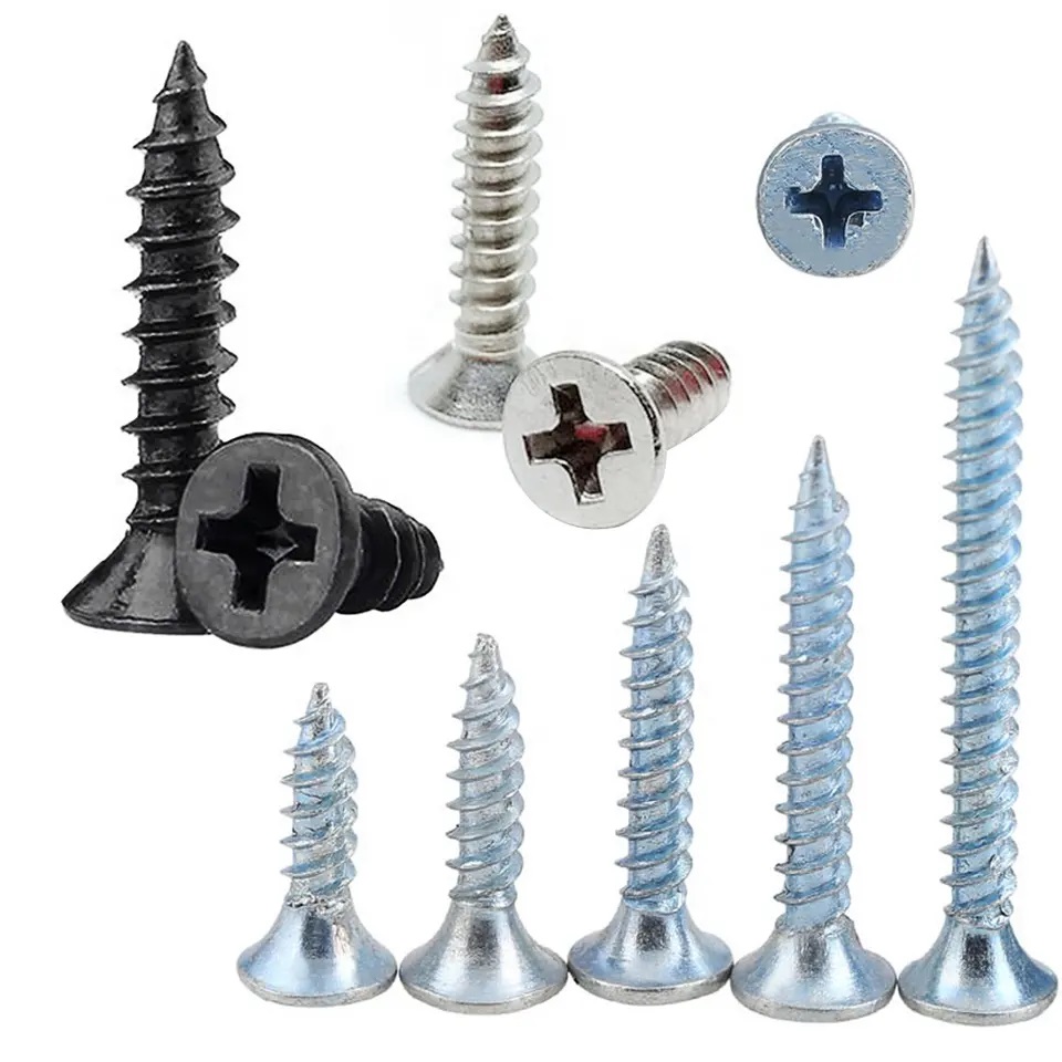 Customized Machine Screw M2 M3 M4 M5 M6 Brass Stainless Steel Pan Flat Head Self Tapping Screws